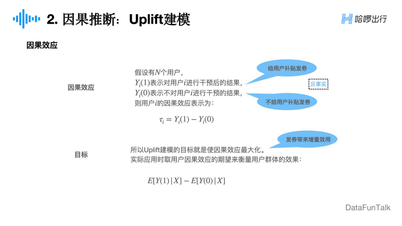 董彥燊：因果推斷在哈啰出行的實(shí)踐探索｜DataFunTalk